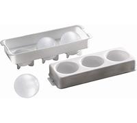 APS 12990di ghiaccio sfera-Scavino 23,5x 8,5cm, altezza: 6,5cm, Polipropilene, Bianco, 2pz, Per 3sfera di ghiaccio da 100ml