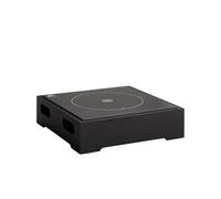 APS 14150 Stazione a induzione, set da 2 pezzi, 38,5 x 38,5 cm, H: 10 cm, set composto da: 2.000 Watt, telecomando, potenza regolabile su 5 livelli, telaio in rovere, nero (verniciato impermeabile)