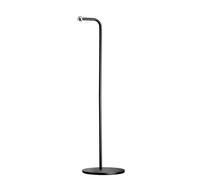 APS 17092 -VALUMO- Supporto con asta Ø piede: 14 cm, H: 51 cm, composto da 3 elementi: supporto, asta=23,5 cm, supporto magnetico, metallo, nero, SENZA TESTA LUMINOSA