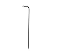 APS 17093 -VALUMO- asta a perno, Ø sfera 0,9 cm, H: 55 cm, composto da 3 elementi: punta=24 cm, asta di prolunga=24 cm, supporto magnetico, metallo, nero, SENZA TESTA LUMINOSA