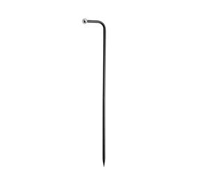 APS 17093 -VALUMO- asta a perno, Ø sfera 0,9 cm, H: 55 cm, composto da 3 elementi: punta=24 cm, asta di prolunga=24 cm, supporto magnetico, metallo, nero, SENZA TESTA LUMINOSA