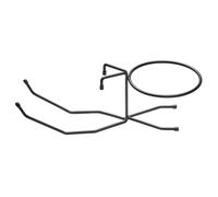 APS 30328 - Supporto da tavolo per champagne, in metallo nero, adatto per refrigeratori di spumante, diametro anello (interno), 18 cm, piedini antiscivolo