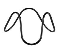 APS 33307 Supporto per buffet "WAVE", supporto, espositore, Ø 24 cm, H: 13 cm metallo, PVC, nero