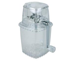 APS 36017 - Tritaghiaccio in plastica trasparente con lama in acciaio INOX, 12 x 12 x 24 cm