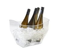 APS 36087 Vino/Spumante refrigeratore, refrigeratore per Bottiglie, 32 x 21,5 cm, Altezza 24,5 cm, 7 Litri, plastica (MS), Trasparente