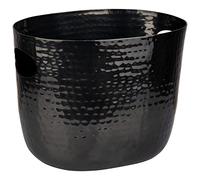 APS 36109 - Refrigeratore per vino e spumante "LARGE", in alluminio, due tasche laterali, per 1-2 bottiglie, 25,5 x 19 x 20 cm, effetto gunmetal