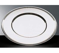 APS Placemat - piatto decorativo altamente lucidato, Ø 33 cm di diametro, tovaglietta con bordo perlato, piattino in acciaio inossidabile, impilabile, lavabile in lavastoviglie