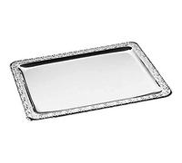 APS 382 SCHÖNER ESSEN vassoio in acciaio inossidabile con bordo decorato, 42 x 31 cm