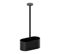 APS 40358 - Menage THE GRID in acciaio INOX nero, 14,5 x 7 cm, altezza: 30 cm, fondo per mobili