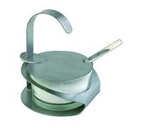 APS 40482 Parmigiano Menage PRO, Ø 10,5 cm, H: 13 cm, vetro, acciaio inossidabile 18/8, satinato, incluso il cucchiaio