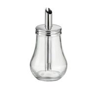 APS 40494 Distributore di zucchero, Ø 8 cm, altezza 15 cm, 250 ml, contenitore in vetro, coperchio a vite in acciaio inox