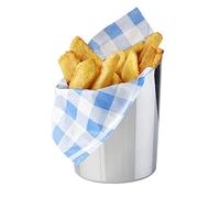 APS 40605 Servier secchio, Ø 9,5 cm, H: 8,5 / 11,5 cm, acciaio inox, 0,35 litri, - PORTA SNACK -