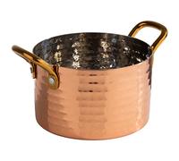 APS 40732 MUMBAI - Vasino in acciaio inox, effetto rame, diametro 11,5 cm, 0,6 litri