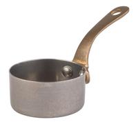 APS 40780 - Casseruola "SNACKHOLDER", in acciaio inox, Ø 5,5 cm, altezza 2,5 cm, 0,05 l, effetto acciaio INOX anticato