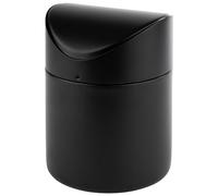 APS 40800 - Pattumiera in acciaio inox, diametro 12 cm, altezza 17 cm, colore: Nero