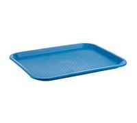APS 539 - Vassoio fast food infrangibile, prodotto in Germania, 35 x 27 x 2 cm, colore: Blu