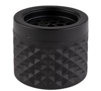 APS 558 posacenere antivento in nero opaco, smerigliato, Ø 9,5 cm, altezza 8 cm, con chiusura a baionetta