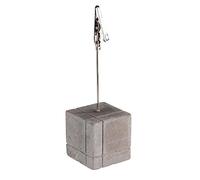 APS card holder, set di 4, porta segnaposto con clip, porta foto, in cemento, incl. 30 carte per iscrizioni, 15 x bianco e 15 x nero