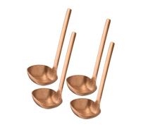 APS 75942 Cucchiaio BULQ, set da 4, acciaio inossidabile, rivestimento in PVD, dimensioni cucchiaio 4,5 x 4,5 cm, lunghezza totale 12,5 cm, rame