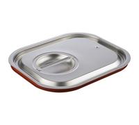 APS 80024 GN 1/2 coperchio da trasporto, guarnizione in silicone, impugnatura incassata e foro per evitare il vuoto, non adatto ai forni a vapore combinati