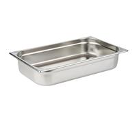 APS 81104 GN container 1/1, Contenitore gastronorm in acciaio inox/Dimensioni 32,5 x 53 cm/Profondità 100 mm/Volume 13,25 litri
