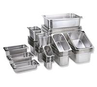 APS 81306 - Contenitore GN 1/3, in acciaio inox, dimensioni 176 x 325 mm, altezza 1500 mm, volume 5,7 litri, colore acciaio inossidabile