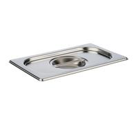 APS 81495 GN 1/4 coperchio senza incavo per cucchiaio, acciaio inossidabile, dimensioni 160 x 265 mm/altezza 30 mm