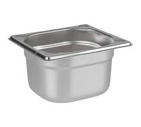 APS 81604 GN 1/6 contenitore, acciaio inossidabile Contenitore gastronorm, dimensioni 175 x 160 mm/altezza 100 mm/volume 1,6 litri