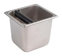 APS 81611 GN contenitore da 1/6, contenitore da 1/6, acciaio inox, 17,6 x 16,2 cm, altezza 15 cm, 2,4 litri, fondo antiscivolo