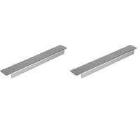 APS 81996 GN 1/4 Adattatore/scanalatura in acciaio inossidabile Cromo-Nickel, permette il supporto stabile dei contenitori GN nel scaldavivande (Confezione da 2)