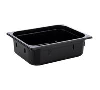 APS 82065 GN 1/2 Contenitore Gastronorm, in policarbonato, dimensioni 325 x 265 mm/altezza 100 mm/volume 5,9 litri, nero