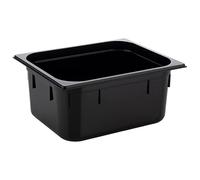 APS 82068 GN 1/3 Contenitore Gastronorm, in policarbonato, dimensioni 325 x 175 mm/altezza 65 mm/volume 2,4 litri, nero