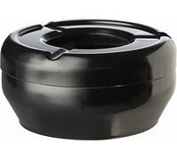 APS 83613 Vento Posacenere - casuale, Ø 12 cm, H: 4,5 cm, melaminaico, nero