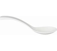 APS 84035 Cucchiaio da insalata, 8 x 7 cm, lunghezza 24 cm, melamina, bianco