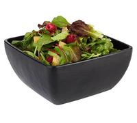 APS 84244 Ciotola SLATE, 19 x 19 cm, altezza 9 cm, 1,5 litri, melamina, nera, effetto ardesia