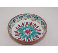 APS 84689 Arabesque - Ciotola in melamina, diametro 20,5 cm, altezza 5,5 cm, decorazione interna: design spagnolo, decorazione esterna: effetto terracotta, 1,1 l