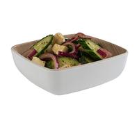 APS 84936 FRIDA LOCK - Ciotola in melamina, 12,5 x 12,5 x 4,5 cm, 0,37 l, effetto legno/bianco