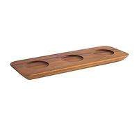 APS 85047 - Vassoio per torte "Slate", in melamina, 30,5 x 3,5 cm, colore: Nero