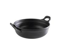 APS 85150 PADELLA, ciotola Ø 21 cm, altezza 9 cm, in melamina, nero, con piedini antiscivolo