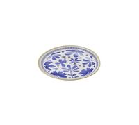 APS 85445 Piatto FLORYN - Melamina blu/bianco-beige, Ø 27 cm