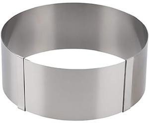 APS anello per torte, diametro 16,5-32cm, altezza 7cm in acciaio inox flessibile, regolabile con graffe