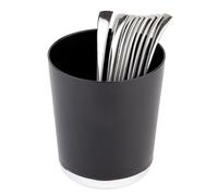 APS avanzi della tavola - / posate contenitore, SAN, nero, Ø 13 cm, h: 15 cm