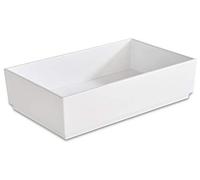 APS Bento Box - Asia Plus in melamina 15,5 x 9,5 x 3 cm, dimensioni interne: Bianco, Lucido, esterno: Bianco, Matt