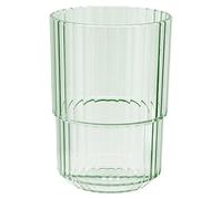 APS Bicchiere in plastica Tritan di alta qualità con 0,4 litri, senza BPA, impilabile, infrangibile, riutilizzabile, lavabile in lavastoviglie, 400 ml, verde chiaro