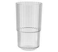 APS Bicchiere in plastica Tritan di alta qualità con 0,5 litri, senza BPA, impilabile, infrangibile, riutilizzabile, lavabile in lavastoviglie, 500 ml, trasparente