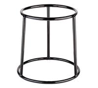 Aps Buffet Supporto - Multi Round di Rivestimento in Metallo, Nero, Diametro 15,5/18 cm, Altezza: 18 cm