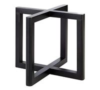 Aps Buffet Supporto - Wood in Legno, Nero, 20 x 20 x 17,5 cm