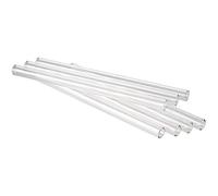 APS cannucce per bere, cannuccia per bevande, tubi per bere in vetro, set di 7, Ø 1 cm, trasparente, 15 cm, lavabile in lavastoviglie, riutilizzabile