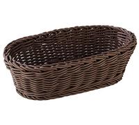 APS Cestino Baguette, ovale "PROFI LINE" - Cestino, cestino di vimini in polipropilene - Dimensioni: 28 x 16 cm/Altezza: 8 cm/Colore: Marrone scuro