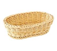 APS Basket, ovale "PROFI LINE" - Cestino, cestino in vimini in polipropilene - Dimensioni: 19 x 12 cm/Altezza: 6 cm/Colore: Beige